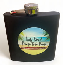 Load image into Gallery viewer, Redz Island Breeze Rum Punch Signature Stainless Steel Hip Flask (8 oz) With Funnel.
