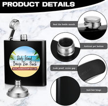 Load image into Gallery viewer, Redz Island Breeze Rum Punch Signature Stainless Steel Hip Flask (8 oz) With Funnel.
