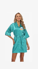 Load image into Gallery viewer, Redz Island Breeze Rum Punch Silky Short Robe Merch.
