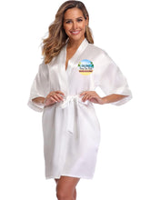 Load image into Gallery viewer, Redz Island Breeze Rum Punch Silky Short Robe Merch.
