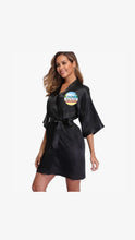 Load image into Gallery viewer, Redz Island Breeze Rum Punch Silky Short Robe Merch.

