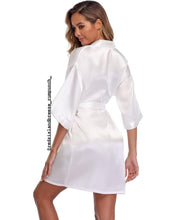 Load image into Gallery viewer, Redz Island Breeze Rum Punch Silky Short Robe Merch.
