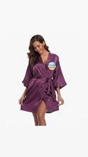 Load image into Gallery viewer, Redz Island Breeze Rum Punch Silky Short Robe Merch.
